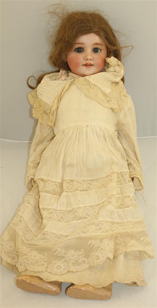 A Tete Jumeau bisque head doll. c.1900, 61cm